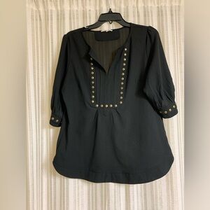 Ladies sz large black blouse